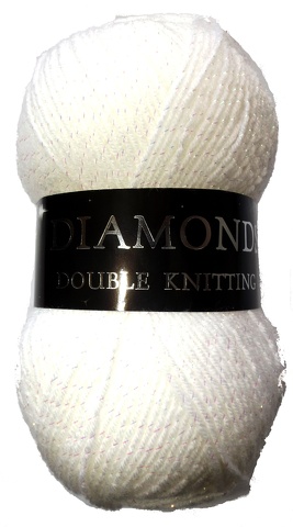 Diamonds DK Yarn 100g White